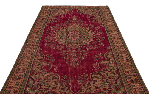 Atina 26990 Red Vintage Wool Handmade Area Rug 5'11" x 9'5"