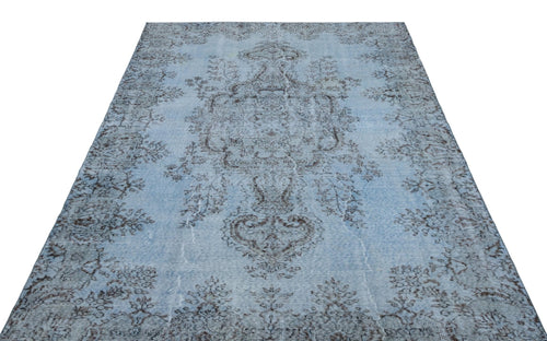 Atina 26997 Blue Vintage Wool Handmade Area Rug 6'0" x 8'10"
