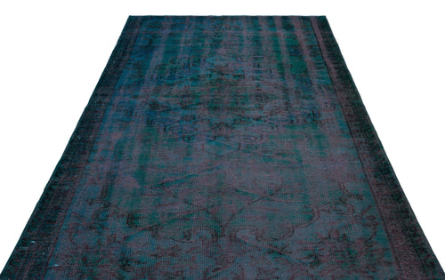 Atina 27004 Blue Vintage Wool Handmade Area Rug 5'9" x 8'10"