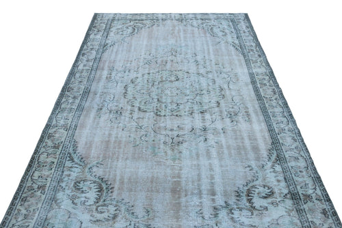 Atina 27042 Blue Vintage Wool Handmade Area Rug 5'6" x 9'10"