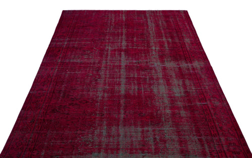 Atina 27081 Red Vintage Wool Handmade Area Rug 5'9" x 9'4"