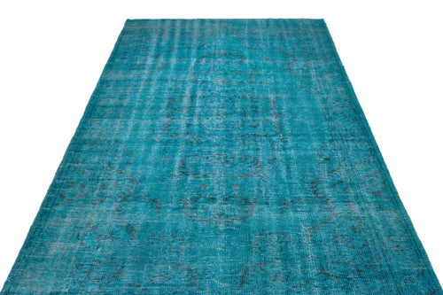 Atina 27299 Turquoise Vintage Wool Handmade Area Rug 5'9" x 9'10"