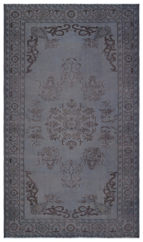 Atina 27387 Grey Vintage Wool Handmade Area Rug 5'8" x 9'5"