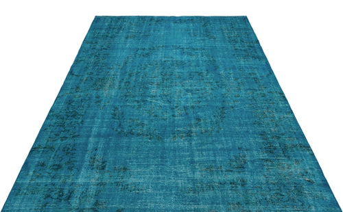 Atina 27581 Turquoise Vintage Wool Handmade Area Rug 5'11" x 9'5"