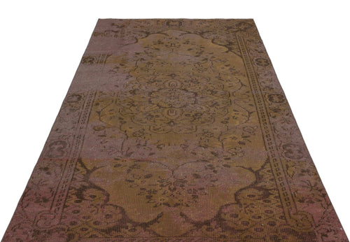 Atina 27593 Brown Vintage Wool Handmade Area Rug 5'1" x 8'7"