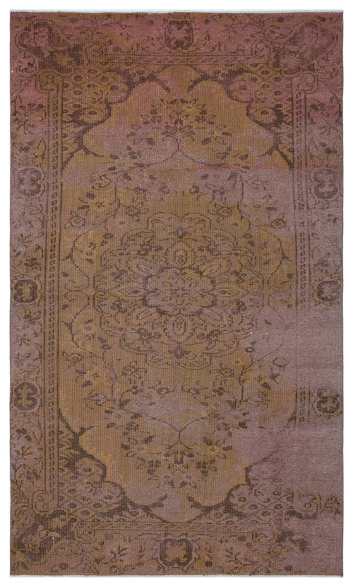 Atina 27593 Brown Vintage Wool Handmade Area Rug 5'1" x 8'7"