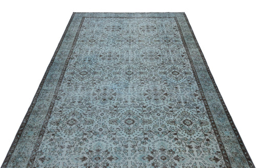 Atina 27625 Blue Vintage Wool Handmade Area Rug 5'7" x 9'4"
