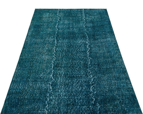 Atina 27771 Turquoise Vintage Wool Handmade Area Rug 3'9" x 6'11"