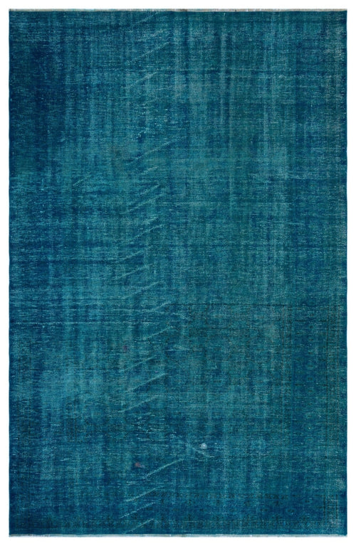 Atina 27859 Turquoise Vintage Wool Handmade Area Rug 5'8" x 8'9"