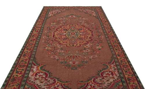 Atina 28065 Red Vintage Wool Handmade Area Rug 5'5" x 10'2"
