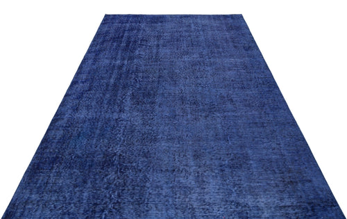 Atina 28114 Blue Vintage Wool Handmade Area Rug 5'6" x 8'8"