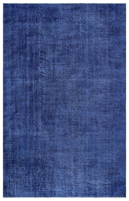 Atina 28114 Blue Vintage Wool Handmade Area Rug 5'6" x 8'8"