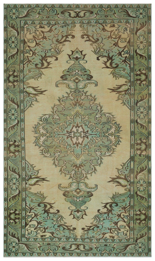 Atina 28259 Cream Vintage Wool Handmade Area Rug 5'9" x 9'6"