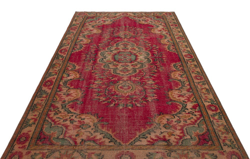Atina 28564 Red Vintage Wool Handmade Area Rug 5'7" x 8'11"