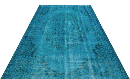 Atina 28592 Turquoise Vintage Wool Handmade Area Rug 5'10" x 9'2"