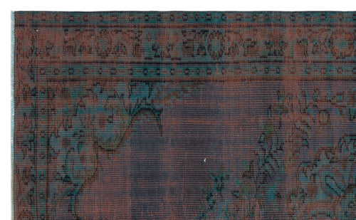 Atina 28697 Burgundy Vintage Wool Handmade Area Rug 5'2" x 8'2"