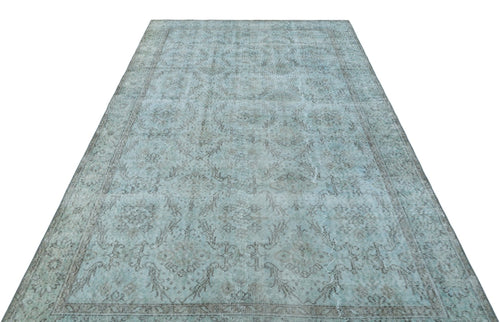 Atina 28856 Blue Vintage Wool Handmade Area Rug 5'7" x 9'7"