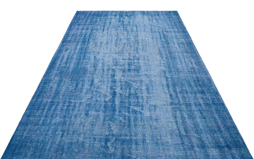 Atina 28887 Blue Vintage Wool Handmade Area Rug 5'9" x 9'4"