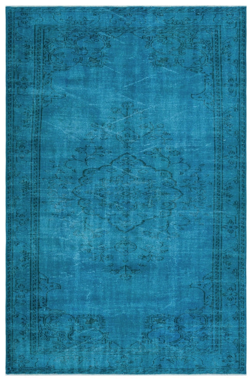 Atina 28952 Turquoise Vintage Wool Handmade Area Rug 5'9" x 8'9"