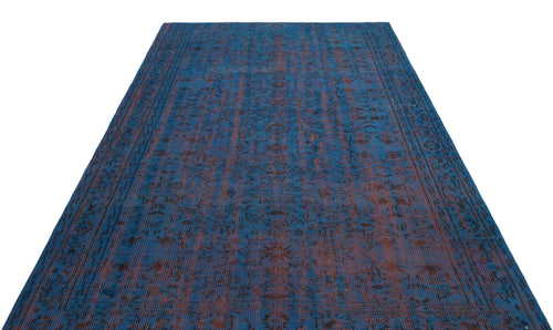 Atina 28968 Blue Vintage Wool Handmade Area Rug 6'0" x 8'10"