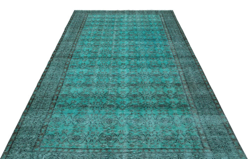 Atina 29044 Turquoise Vintage Wool Handmade Area Rug 5'6" x 8'10"