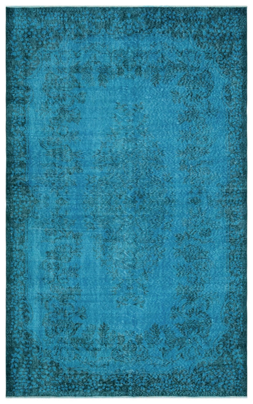 Atina 29048 Turquoise Vintage Wool Handmade Area Rug 5'9" x 9'2"