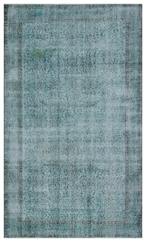Atina 29578 Blue Vintage Wool Handmade Area Rug 5'3" x 8'10"