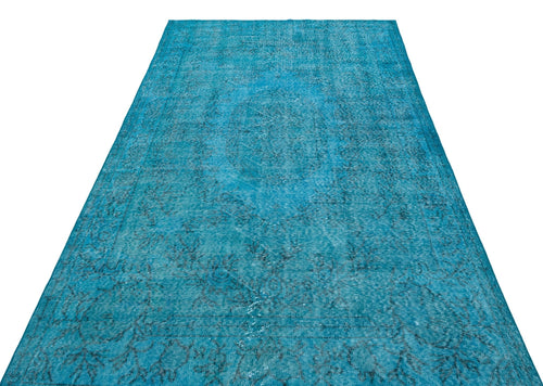 Atina 29588 Turquoise Vintage Wool Handmade Area Rug 5'5" x 9'1"