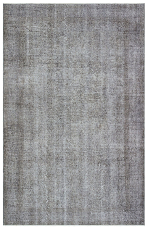 Atina 29590 Grey Vintage Wool Handmade Area Rug 5'11" x 9'3"