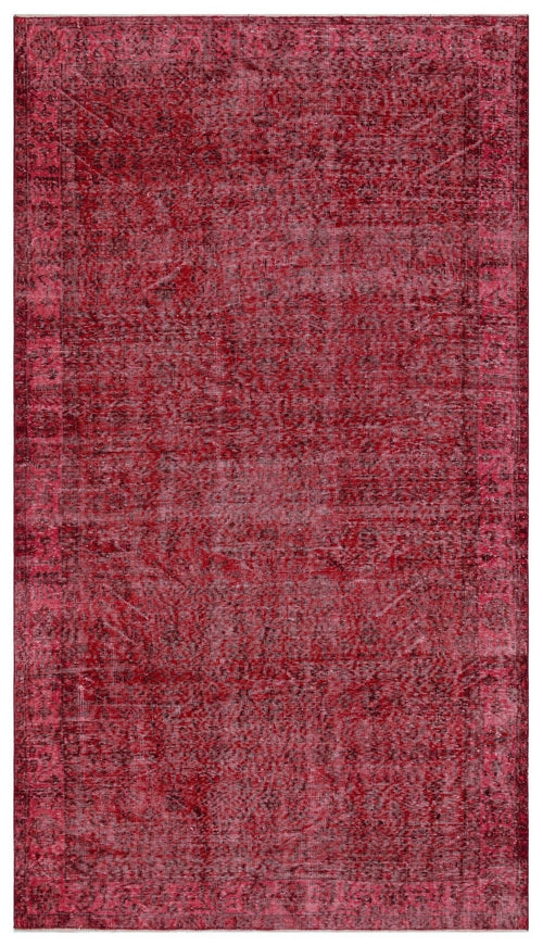 Atina 29635 Red Vintage Wool Handmade Area Rug 5'5" x 9'7"