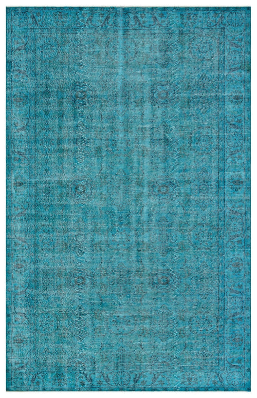 Atina 29709 Turquoise Vintage Wool Handmade Area Rug 5'10" x 9'2"