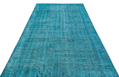 Atina 29709 Turquoise Vintage Wool Handmade Area Rug 5'10" x 9'2"
