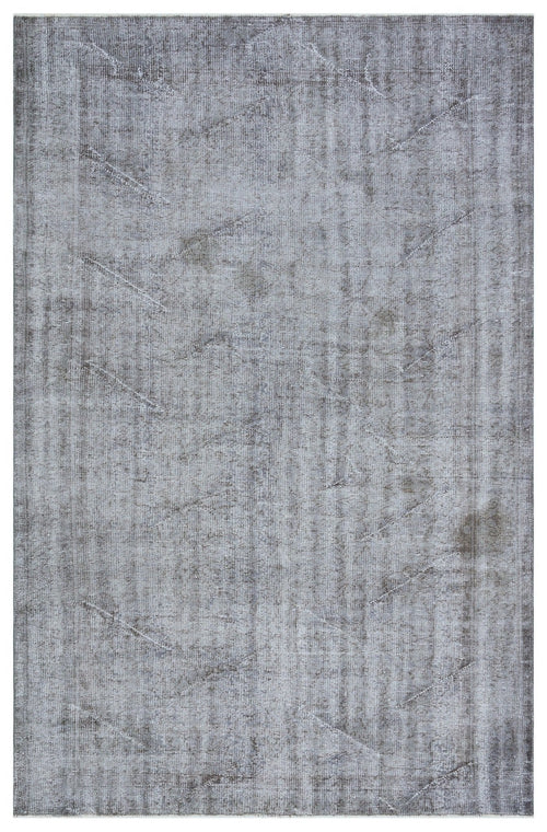 Atina 29762 Grey Vintage Wool Handmade Area Rug 5'7" x 8'8"