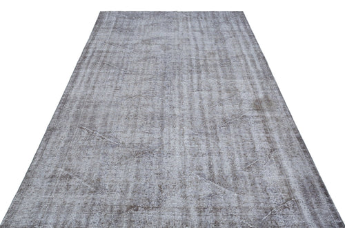 Atina 29762 Grey Vintage Wool Handmade Area Rug 5'7" x 8'8"
