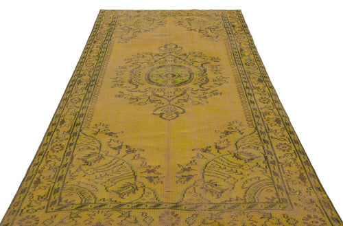 Atina 29953 Yellow Vintage Wool Handmade Area Rug 5'0" x 8'4"