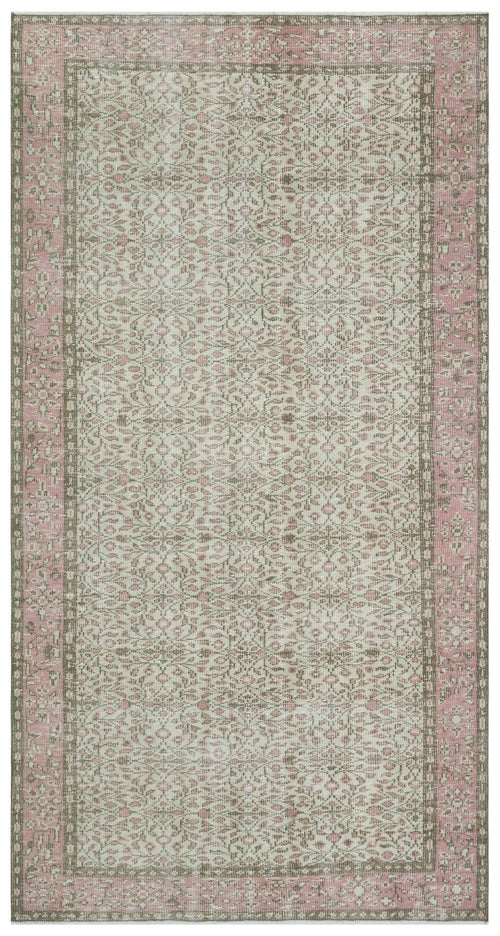 Atina 31061 Beige Vintage Wool Handmade Area Rug 5'7" x 8'3"