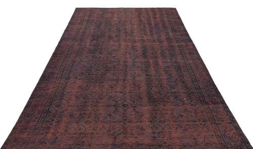 Atina 31084 Brown Vintage Wool Handmade Area Rug 5'11" x 9'1"