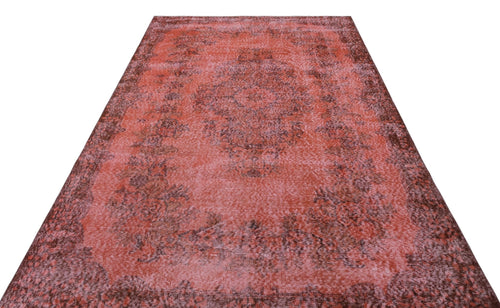Atina 32283 Red Vintage Wool Handmade Area Rug 5'9" x 9'1"