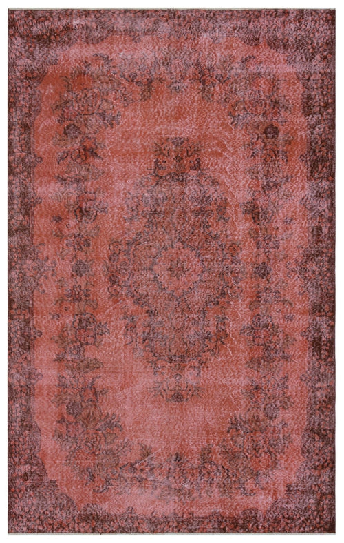 Atina 32283 Red Vintage Wool Handmade Area Rug 5'9" x 9'1"