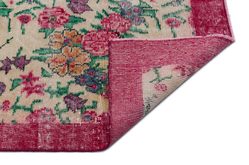 Atina 33415 Beige Vintage Wool Handmade Area Rug 6'0" x 9'7"