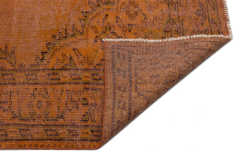 Atina 34237 Brown Vintage Wool Handmade Area Rug 5'7" x 8'9"