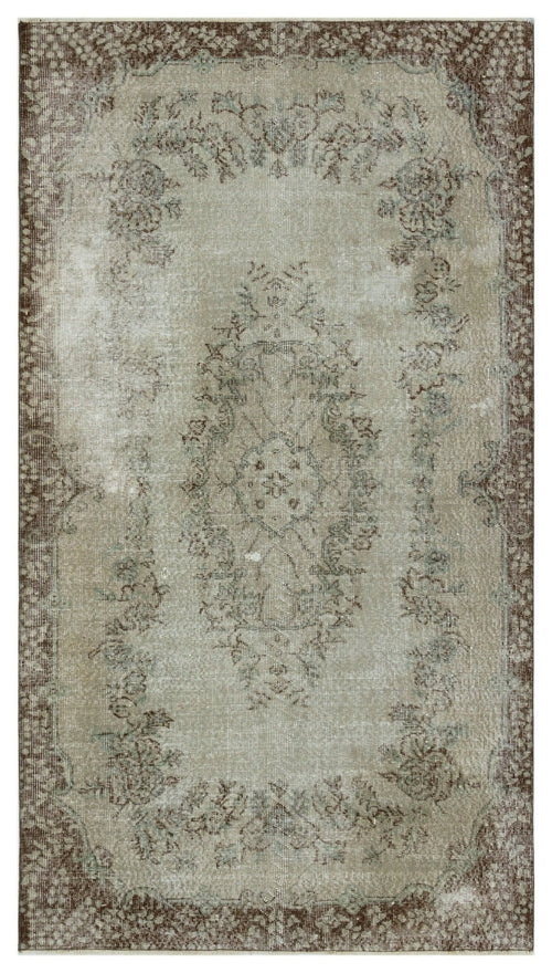 Atina 34303 Grey Vintage Wool Handmade Area Rug 4'4" x 7'7"