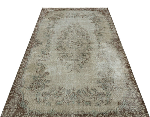 Atina 34303 Grey Vintage Wool Handmade Area Rug 4'4" x 7'7"