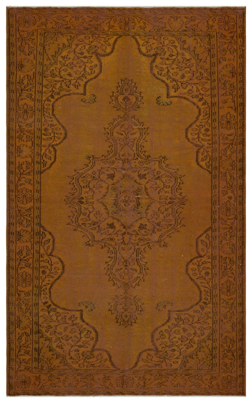 Atina 34378 Brown Vintage Wool Handmade Area Rug 6'3" x 9'10"