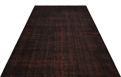 Atina 34404 Brown Vintage Wool Handmade Area Rug 5'8" x 9'2"