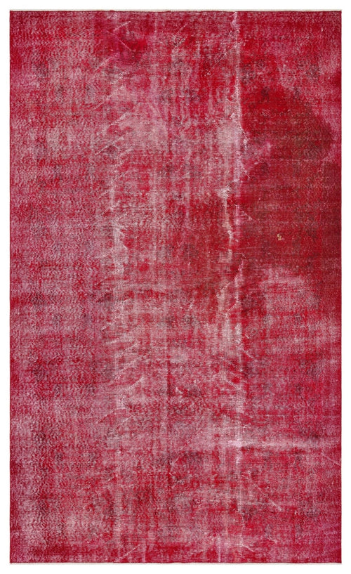 Atina 34713 Red Vintage Wool Handmade Area Rug 5'5" x 8'10"