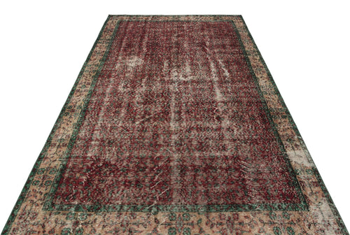 Atina 34765 Beige Vintage Wool Handmade Area Rug 5'7" x 9'2"