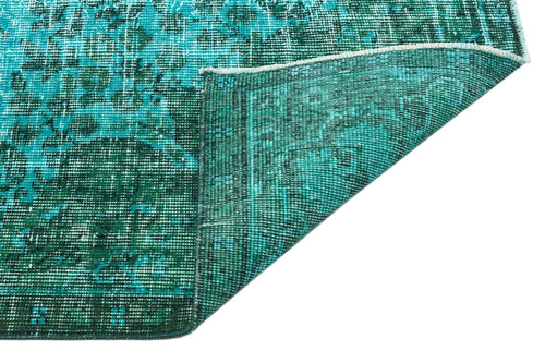 Atina 35079 Turquoise Vintage Wool Handmade Area Rug 5'7" x 9'1"