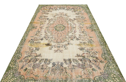 Atina 35949 Beige Vintage Wool Handmade Area Rug 5'10" x 9'8"