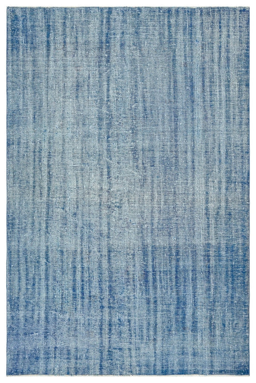 Atina 35974 Blue Vintage Wool Handmade Area Rug 5'10" x 8'11"